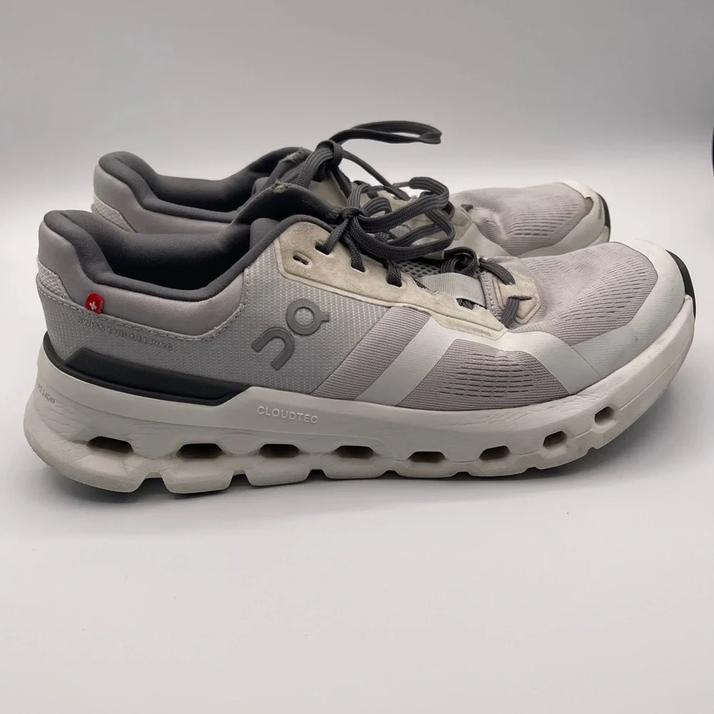 On Cloudrunner 2 Mens 8.5 Shoes Running Walking Gray Sneaker Athletic Swiss - Picture 1 of 8